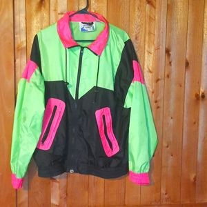 Pacific Scene windbreaker jacket. 80's 90's. Great colors